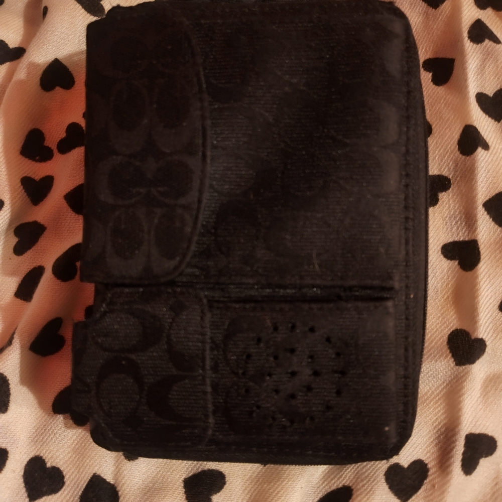 Black Patterned Wallet